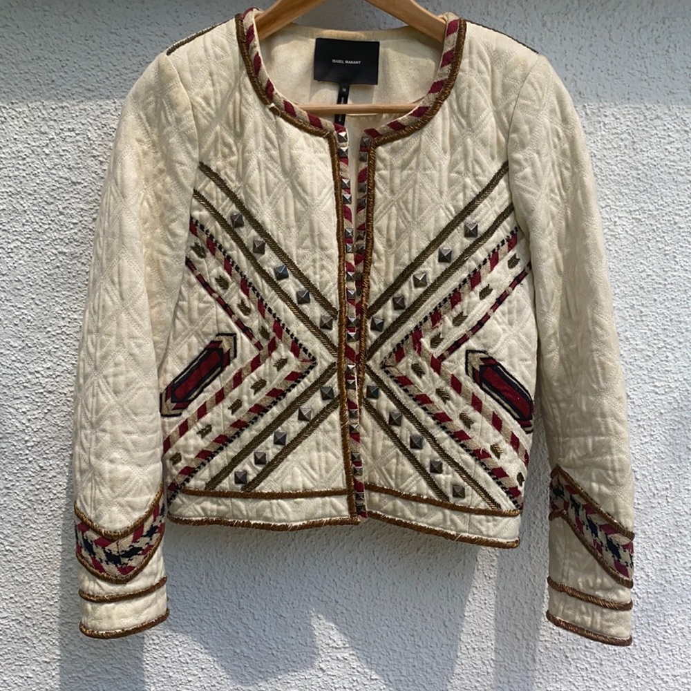 Beautifully embroidered jacket by Isabel Marant.